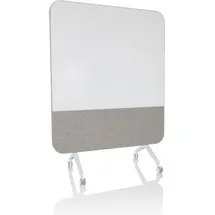 HJH Office Trennwand Vision Board 120 x 164 cm Grau