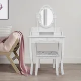 Home Deluxe Schminktisch ROSY - Weiß: