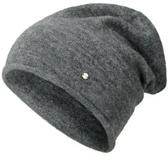 Tchibo - Feinstrick-Beanie - Anthrazit/Meliert - grau