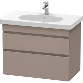 Duravit Waschtischunterschrank 2 Schubkästen 80 x 61 cm Basalt Matt