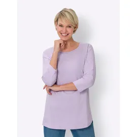 Classic Basics Longshirt CLASSIC BASICS "Doppelpack Shirts", Damen, Gr. 54, bunt (flieder, mint), 100% Baumwolle, unifarben, Rundhals, Shirts Longshirt