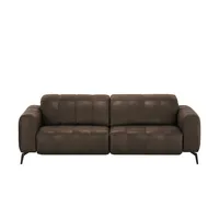 Natuzzi Editions Ledersofa mit Kopfteilverstellung Portento , braun , Maße (cm): B: 230 H: 78 T: 109.0