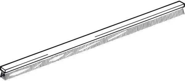 Dichtungsbürste zu Alu-Griffleisten für CINETTO Schiebetürbeschläge - Cinetto PS10