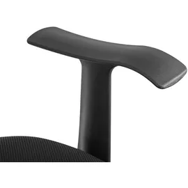 Ergo Office, mit hoher Rückenlehne, verstellbare Kopfstütze, max 150kg, ER-413 - Schwarz