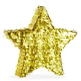Relaxdays 3 tlg. Pinata Set Stern Gelb,Gold,Orange