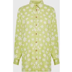 ONEILL Damen Tunika BEACH VINTAGE LONG SHIRT, Green Daisyline, XS