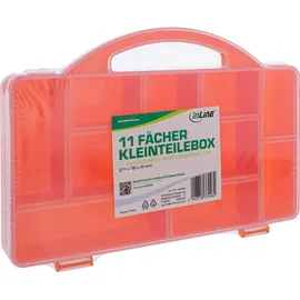 InLine Kleinteilebox 11 Fächer, Abmessungen: 271x186x40mm, orange