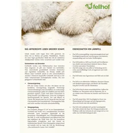 Fellhof Lammfell fürs Bett Standard 110 cm+