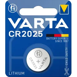 Varta CR2025 Knopfzelle für Autoschlüssel (1er Blister)