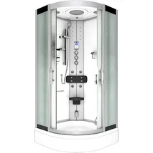 AcquaVapore Dampfdusche Duschtempel Sauna Dusche Duschkabine D46-50M3-EC 90x90 cm Mit 2k Scheiben Versiegelung
