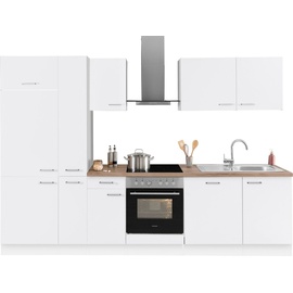 OPTIFIT Küchenzeile »Iver«, 300 cm breit, inklusive Elektrogeräte der Marke HANSEATIC, grau