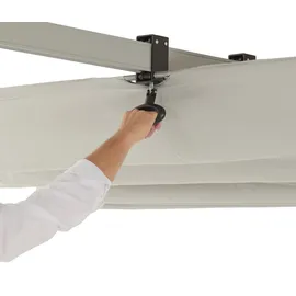 LECO Standmarkise Waved 400 x 250 cm grau