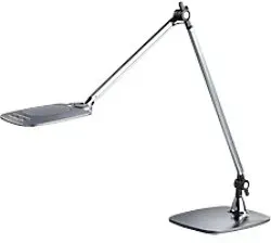 meet powered by PAPERFLOW Jim Schreibtischlampe LED Silber Steckdose 475 x 170 x 530 mm