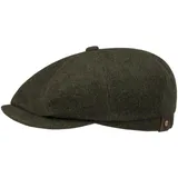 Stetson Hatteras Noir Schirmmütze Uni meliert Damen und Herren Herbst Winter Oliv 59 cm - 59