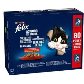 purina felix® So gut wie es aussieht Geschmacksvielfalt vom Land in Gelee 80 x 85 g
