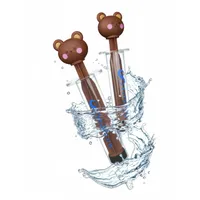 Elysium 2x Nasendusche Baby - 10ml Tiermotiv Nasenspritzen für Kinder, Wiederverwendbar, Ideal bei Schnupfen & Erkältung - Sanfte & Sichere Nasenspülung - Teddybär