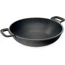 Tescoma MASSIVE Gusseisen-Wok ø 30 cm | Schnelle & gleichmäßige Wärmeleitung | Selbstverstärkende Antihaftbeschichtung | Ideal für Power-Grill PARTY TIME | Langlebig