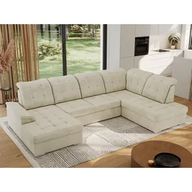 MKS WOHNLANDSCHAFT MADRITO U - Beige Velorus - Rechts