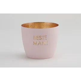 G-C Windlicht Madras Eisen Rosa