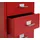 Proregal Housten Rollcontainer 69x28x41 cm Rot
