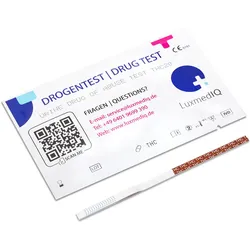 LuxmedIQ Drogenschnelltest für Cannabis THC - Urin Drogentest Haschisch Marihuana Cutoff 20 ng/mL 10 St