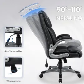 colamy Bürostuhl 2822 Kunstleder Schwarz