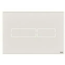 TECElux Mini WC-Betätigungsplatte mit Touch-Elektronik Glas weiß