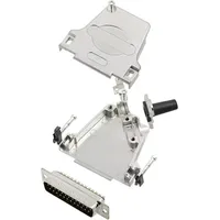 TRU Components TCD45ZF25DBPK 7709660 D-SUB Stiftleisten-Set 45° Polzahl: 25