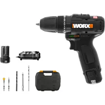 Worx WX121 Akku-Schlagbohrschrauber 12V inkl. 2 x 2,0 Ah + Koffer