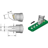 Jbc Lötspitze Serie C245 Sondertypen, C245754/3,0 x 3,0 mm,