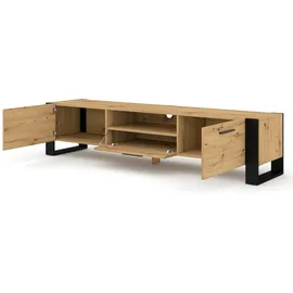 BIM Furniture Nuka TV-Lowboard 200x43x48 cm Beige/Matt MDF/Spanplatte
