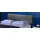 Home Deluxe - LED Bett ASTEROID Dunkelgrau, 180 x 200 cm - inkl. Matratze und Lattenrost I Polsterbett Design Bett inkl. Beleuchtung
