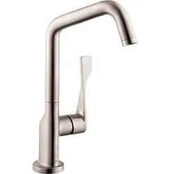 hansgrohe Axor Citterio Küchenarmatur 39850800 schwenkbarer Auslauf einstellbar, Edelstahl-Optik