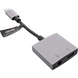 InLine USB-C Audio Adapterkabel, zu 3,5mm Buchse + PD 30W