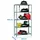 Proregal Schwerlastregal Big Muli HxBxT 200 x 120 x 30 cm 5 Fachböden Fachlast 200 kg Verzinkt
