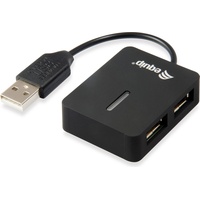 Equip 128952 4 Port USB 2.0 Travel Hub