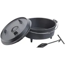 Rosenstein & Söhne Dutch Oven 6 l Gusseisen schwarz