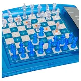 Lexibook Lexibook, ChessLight, Schachspiel mit Touch, sensibler Tastatur und Licht- und Soundeffekten, 32 Figuren, 64 Schwierigkeitsstufen, Batterie, Blau/Grau, LCG3000