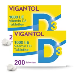 Vigantol 1000 I.E. zur Vorbeugung eines Vitamin-D-Mangels DOPPELPACK 2X200 St