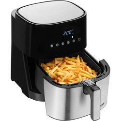 Concept FR5000 Fritteuse Eins/Eine(r) Heißluftfritteuse , Satinierter Stahl, Fritteuse, Schwarz, Silber