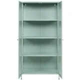 Finori Vitrine Milton 80 x 160 x 40 cm Mintgrün