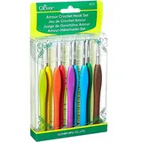 Clover MID(H20,4,10) Häkelnadel Set Amour, 9 Größen, 2.00-6.00 mm