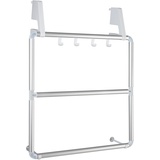 WENKO Handtuchhalter für Tür und Duschkabine Compact Aluminium,