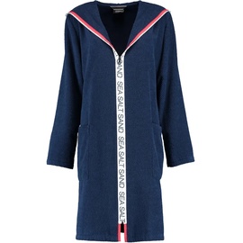 CAWÖ Bademantel mit Kapuze 3101 navy L