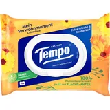 Tempo Feuchtes Toilettenpapier Calendula und Kamille 16 Packungen × 42 Tücher (1 Packung = 42 Tücher) Familienpackung