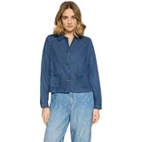 Cartoon Jeansjacke mit aufgesetzten Taschen in blau, | Gr.: 46