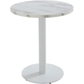 Oviala Esszimmertisch Ø 60 cm weiß