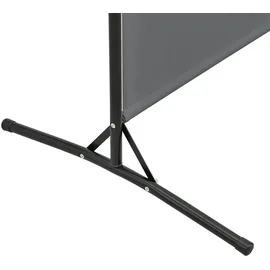 [en.casa] Raumteiler Tarazona 176x175cm Trennwand Paravent Sichtschutz Dunkelgrau