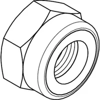 Industrial Quality Supplies DIN 6925 Sechskantmutter mit Metallklemmteil, 8