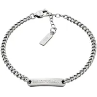 Emporio Armani Herren Silber-Ton Edelstahl Armband, EGS3189040